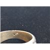 Image 5 : Sterling Silver Ring with Oval Faceted White Stone and Floral Band