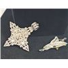 Image 4 : Silver-Tone Statement Necklace and Two Brooch Pendants