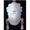 Image 4 : Sterling Silver Pendant with Turquoise, Shell Inlay and Carved Mask