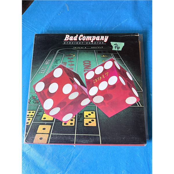 BAD COMPANY STRAIGHT SHOOTER VINYL RECORD