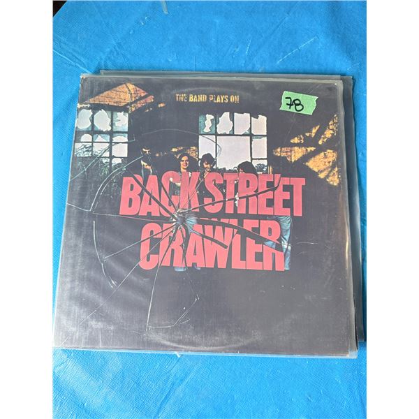 BACKSTREET CRAWLER THE BAND PLAYS ON VINYL RECORD