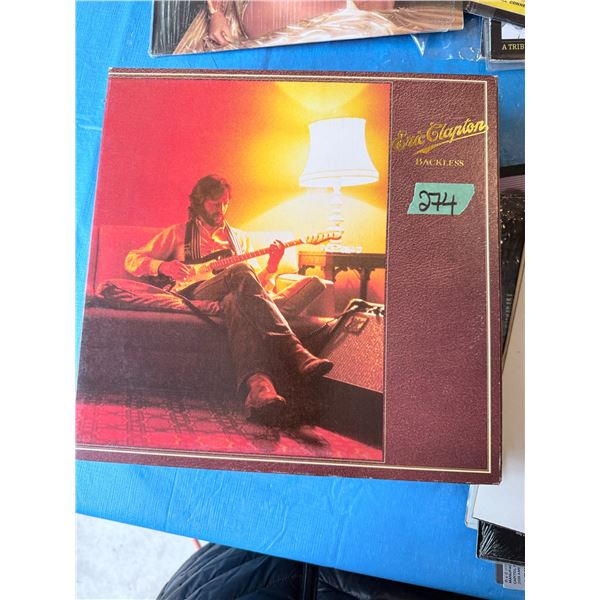 ERIC CLAPTON BACKLESS VINYL RECORD