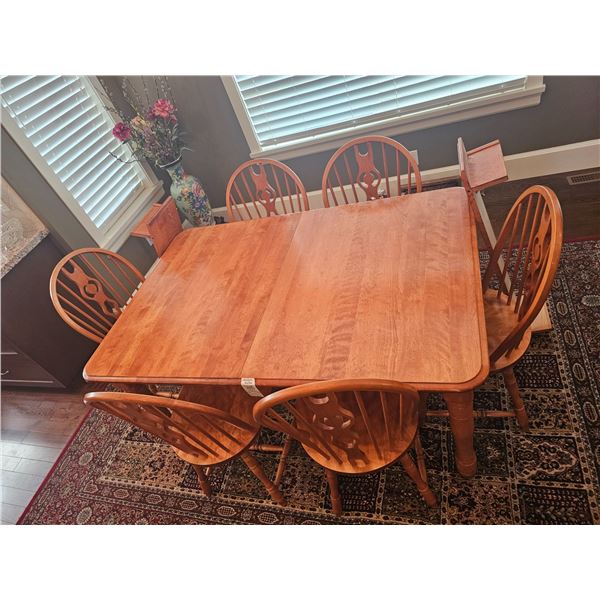 Maple Dining Table, Chairs C