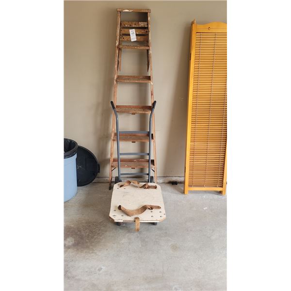 Step Ladder, Dollies  A