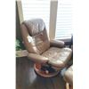 Image 3 : Palliser Euro Style Ercnomic Reline Chair & Stool C