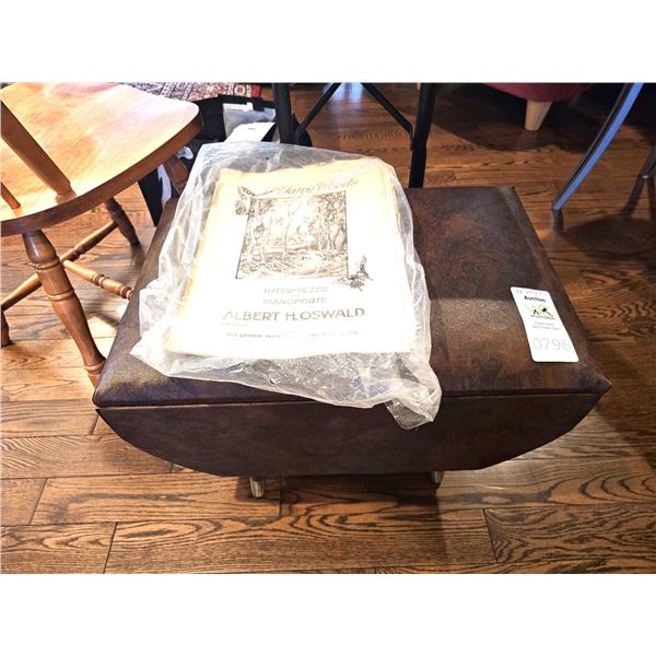 Vintage Vinyl Sewing Stool B