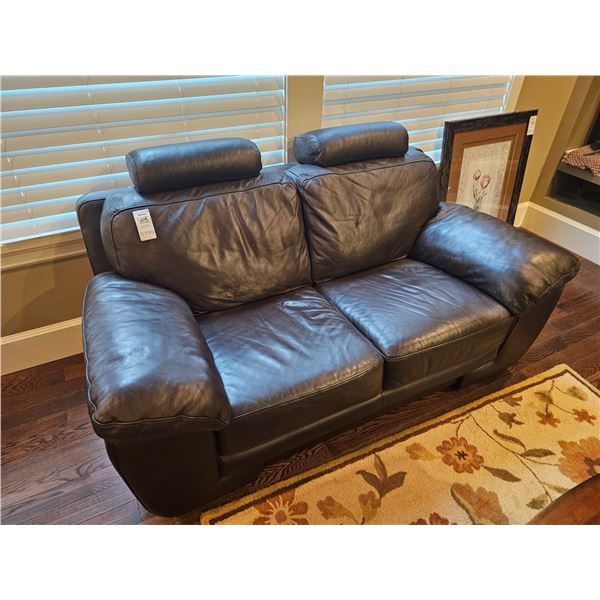 Leather Love Seat C