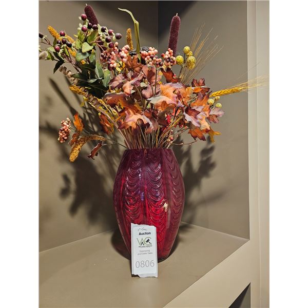 Glass Vase & Arrangement A