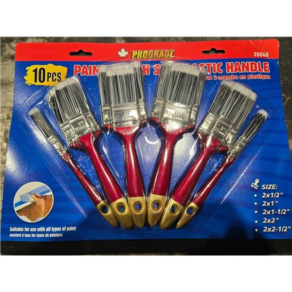 Prograde 10pc Paint Brush Set