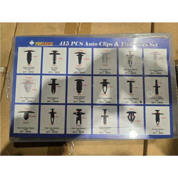 Prograde 416pc Auto Clips & Fastener Set
