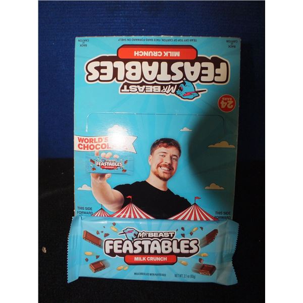 1 Case Of 24 Of Mr Beast Feastables Chocolate Bars