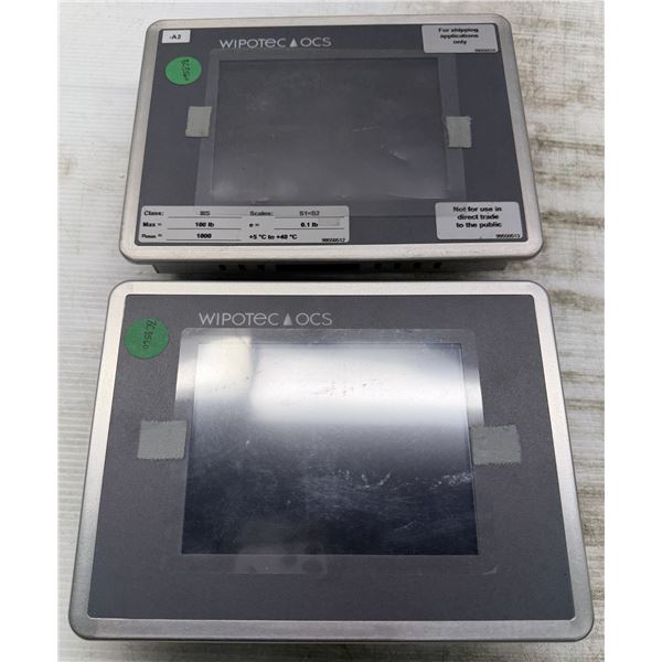 (2) Wipotec #HC / 70054253 Bedienterminal HMI Touchscreens