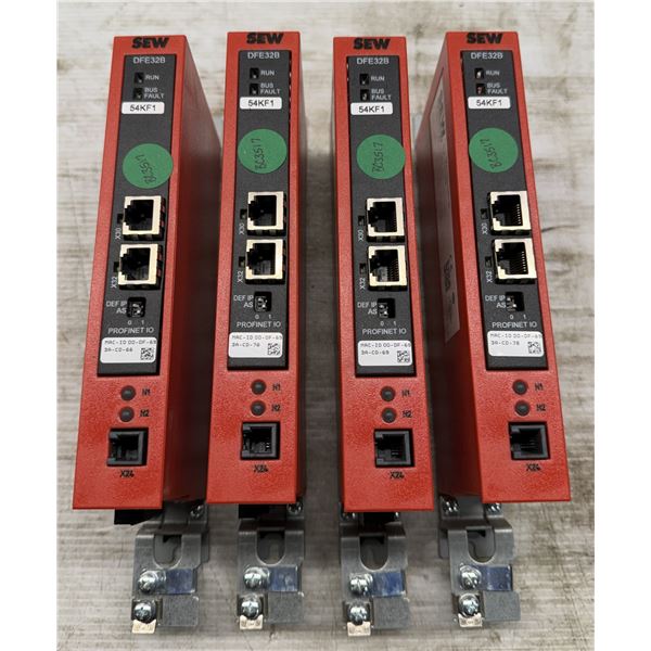 (4) Sew Eurodrive #DFE32B/UOH11B Fieldbus Gateway Profinet Modules