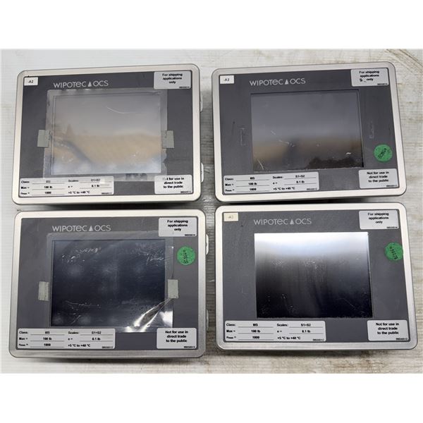 (4) Wipotec #HC/70054253 Bedienterminal Touch Screens