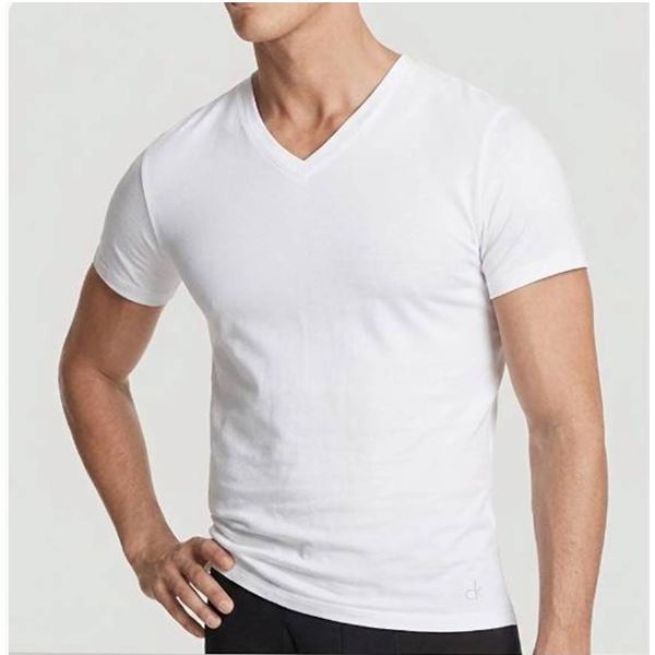 Calvin Klein 4 Pack V-Neck Cotton T-Shirts S/P