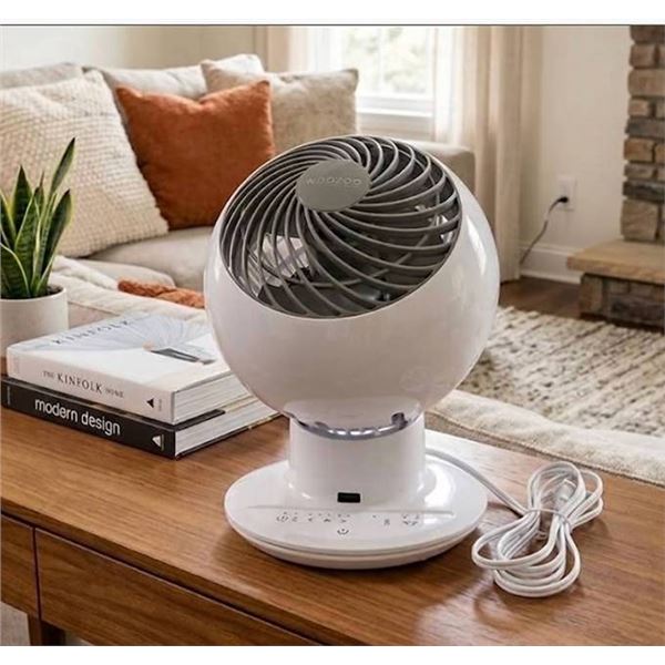 Woozoo Iris USA Oscillating Table Fan White No Remote