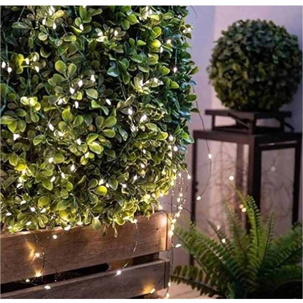Fullbell LED Fairy String Lights 200 LED Warm White 2 Boxes