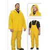 Image 1 : Yellow 2-Piece Rain Suit, Size Large