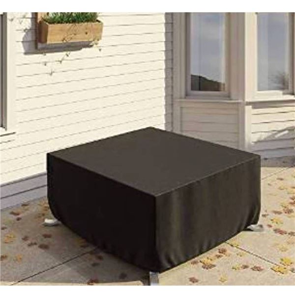Amazon Basics Square Patio Fire Pit Cover Black 44x44x22 in