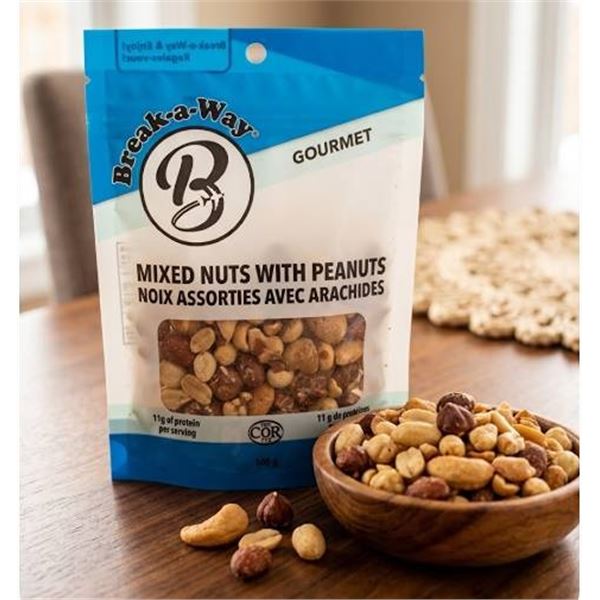 Break-a-Way Mixed Nuts with Peanuts 100g 12 Pack