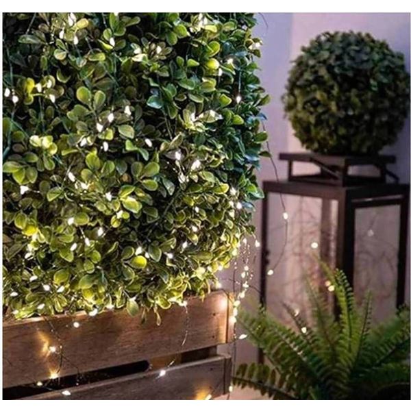 Fullbell LED Fairy String Lights 65.6ft 200 LED Warm White, 2 Boxes