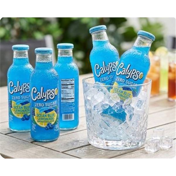 Calypso Zero Sugar Ocean Blue Lemonade 12x473ml