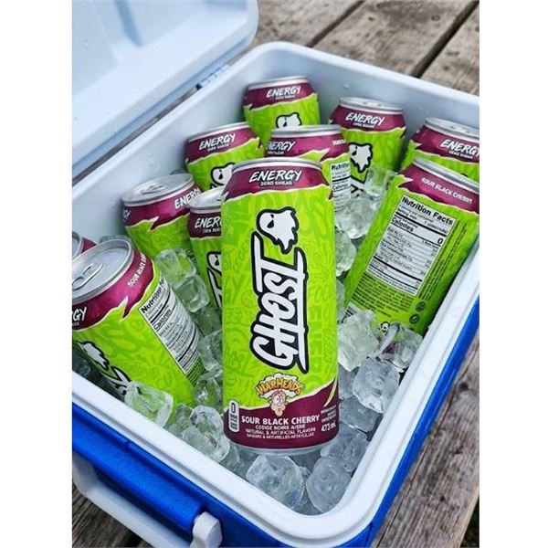 Ghost Energy Warheads Sour Black Cherry 12 x 473ml