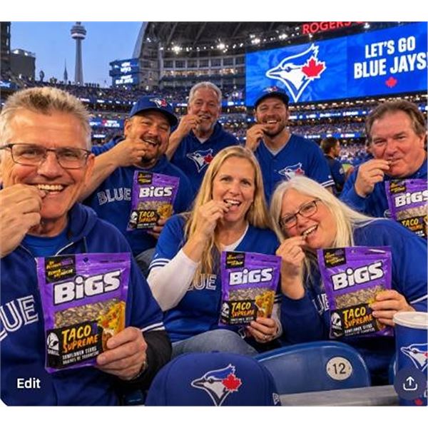 BIGS Taco Supreme Sunflower Seeds 8 x 140g Bags