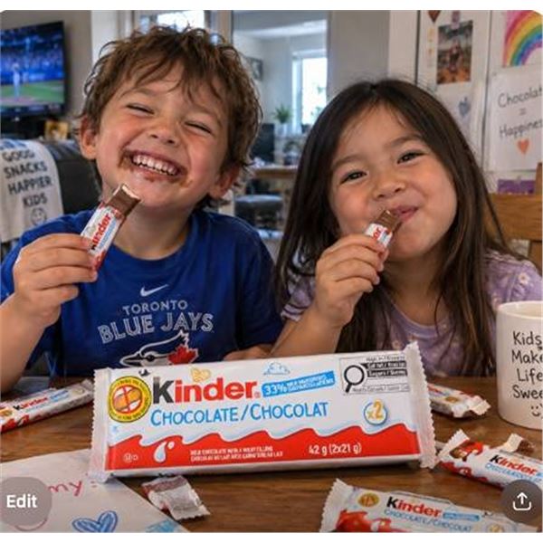 Kinder Chocolate 12 x 42g Bars Milk Chocolate