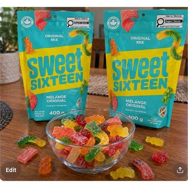 Sweet Sixteen Original Mix Candies 400g, 2 Bags