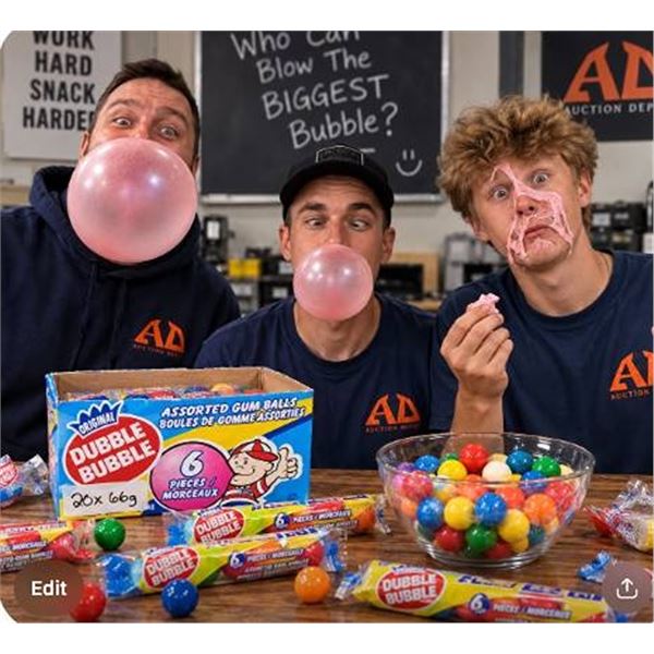 Dubble Bubble Assorted Gum Balls 20 Packs