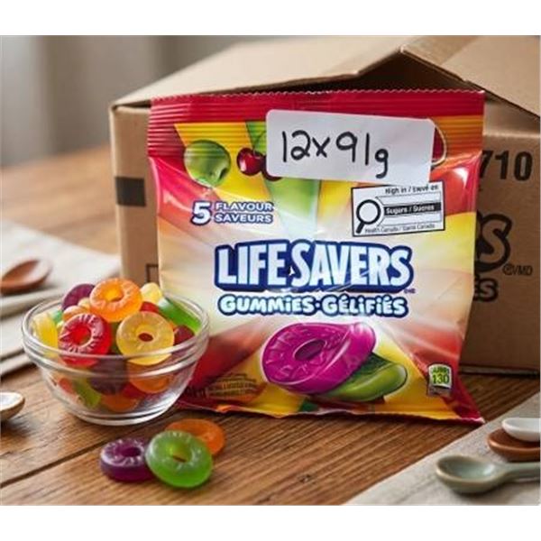 Life Savers Gummies 5 Flavours 12x91g Packs