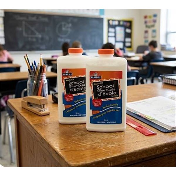 Elmer's Washable School Glue 2x950ml Bottles