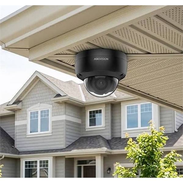 Hikvision DS-2CD2143G2-IU AcuSense 4MP Dome IP Camera, 2.8mm Fixed Lens, Black