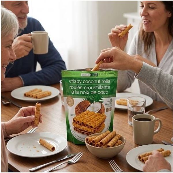 Tropical Fields Crispy Coconut Rolls 400g