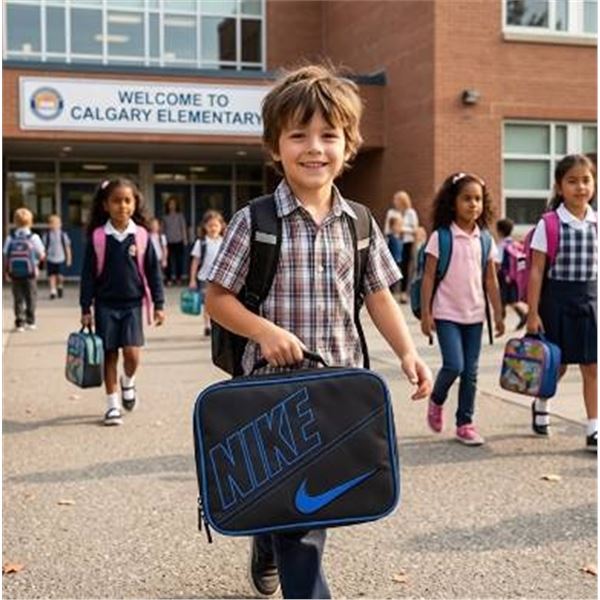 Nike Insulated Lunch Bags Black and Blue Set