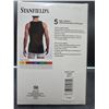 Image 3 : Stanfield's 5-Pack Rib Tanks XXL Black 100% Cotton