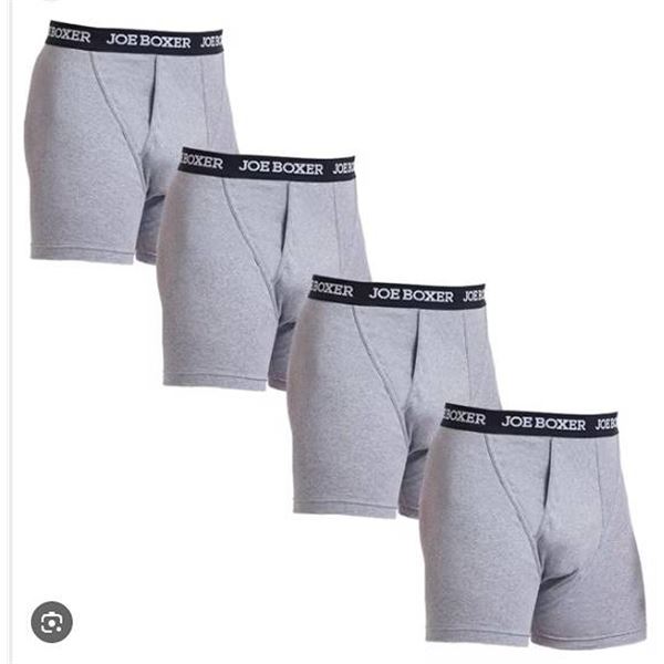 Joe Boxer 4-Pack Organic Cotton Boxer Briefs L/G