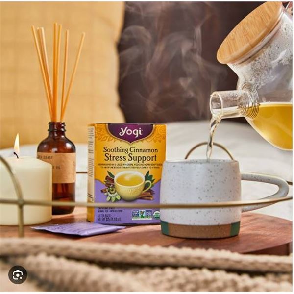 3 Boxes Yogi Soothing Cinnamon Stress Support Tea