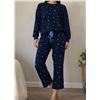 Image 1 : PJ Salvage 2 Piece Pajama Set Size Large Blue Star