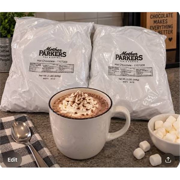 Mother Parkers Hot Chocolate 2 LBS Pack of 2