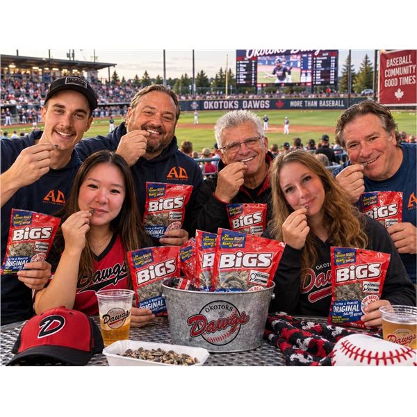 BIGS Salted & Roasted Sunflower Seeds 8x140g