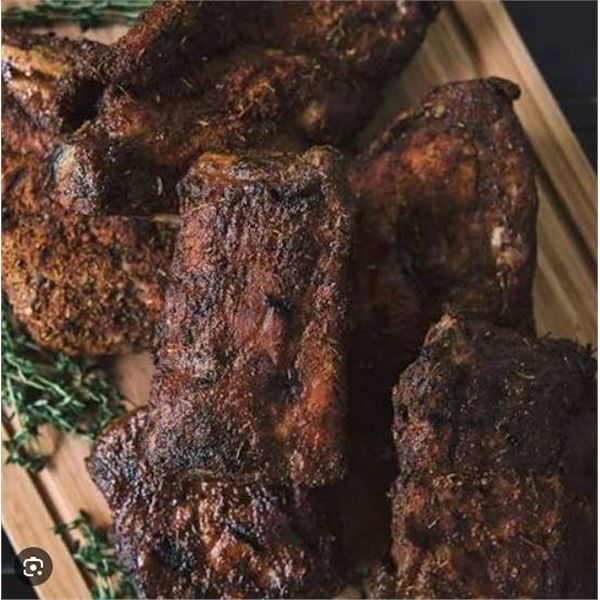 Dry Pork Ribs Fully Cooked 5 LBS Frozen