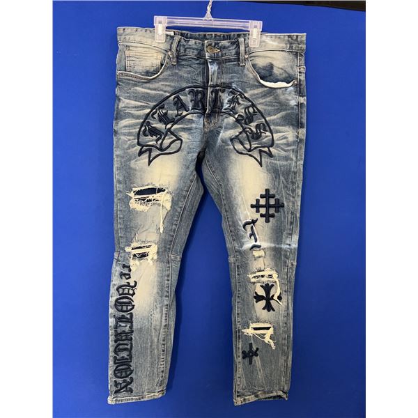 Smoke Rise DNM Co Distressed Jeans 34x32