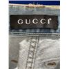 Image 4 : Gucci Men's Light Wash Distressed Denim Jeans, Size 36