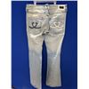 Image 7 : Gucci Men's Light Wash Distressed Denim Jeans, Size 36