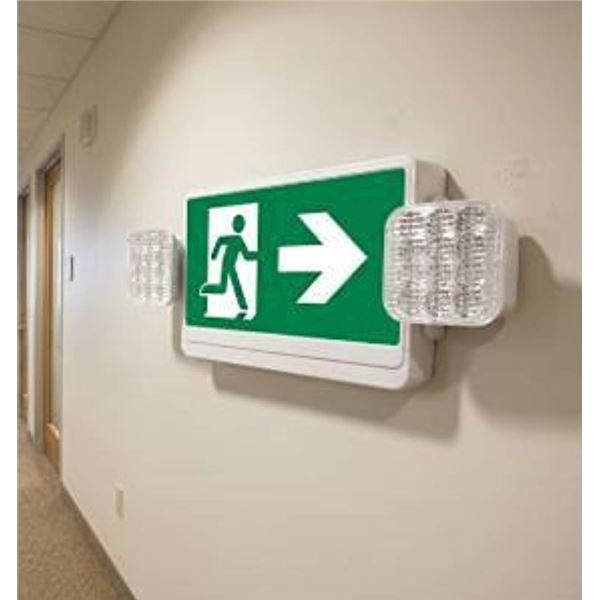 Qlite Combo LED Running Man Exit Sign Right Arrow