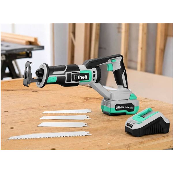 Litheli 20V Reciprocating Saw with 2.0Ah Battery and Charger