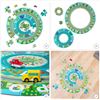 Image 1 : Melissa & Doug Tracks Floor Puzzle Set With Vehicles