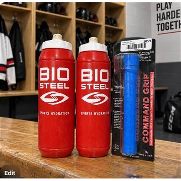 BioSteel Sports Hydration Bottles and Tacki Mac Command Grip